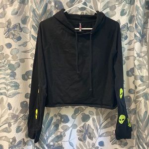 Alien cropped hoodie